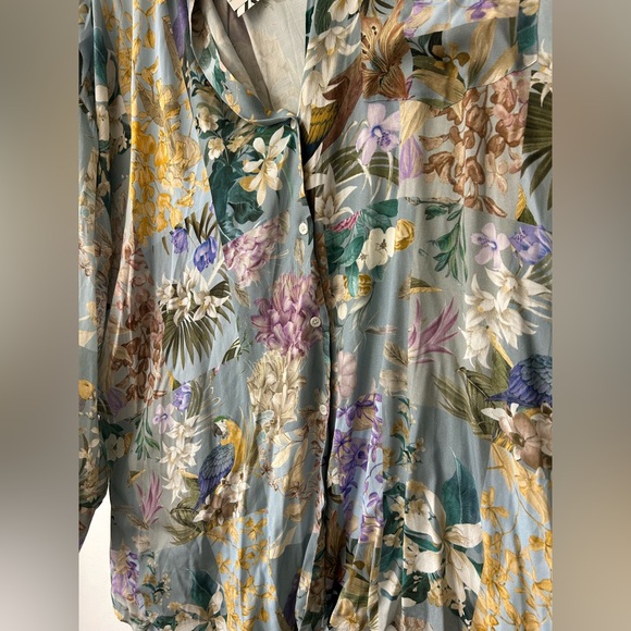 Zara Women's Floral Long Sleeve Top - Picture 4 of 4